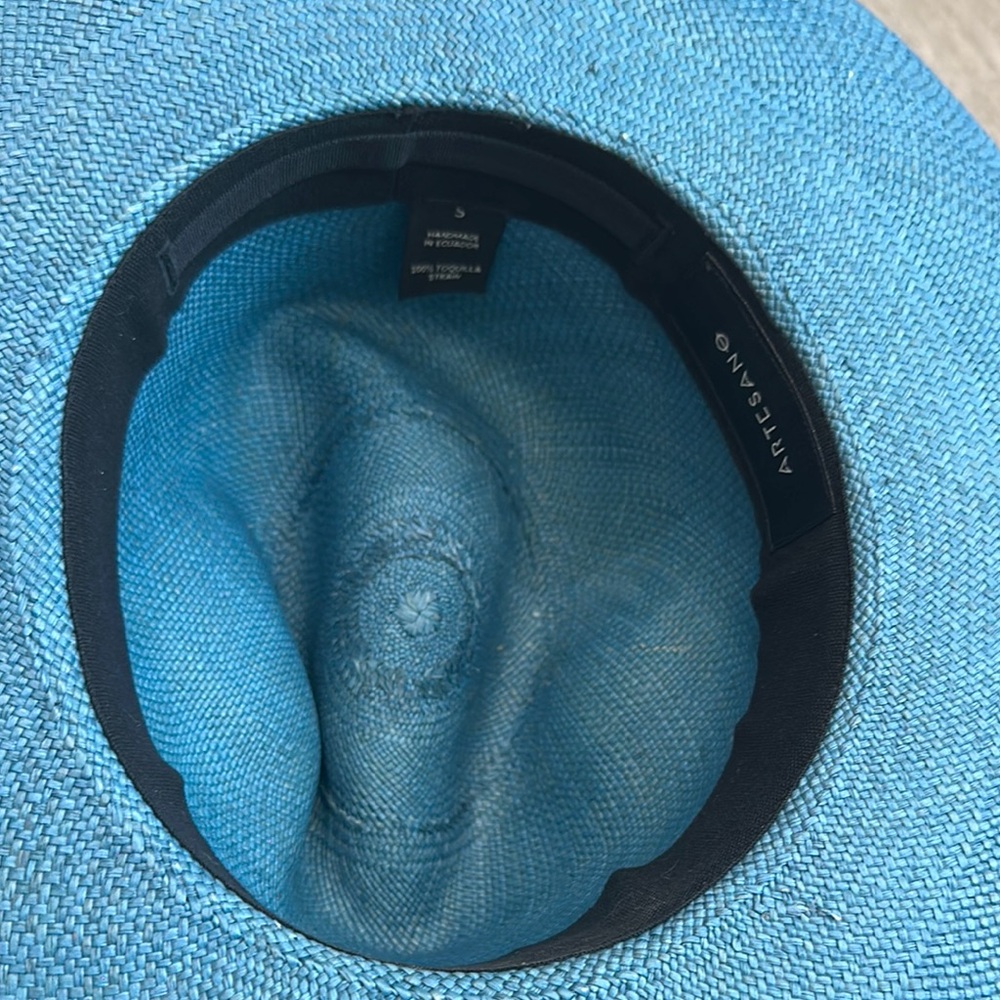 Blue Wide Brim Hat From Four Seasons Boutique View 4